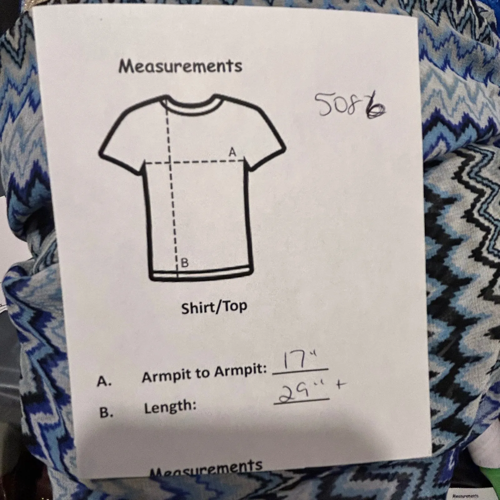 Zuny Women's L XL Blue Chevron Zig Zag Print Kimono Kaftan Cover Up Size L - Image 6