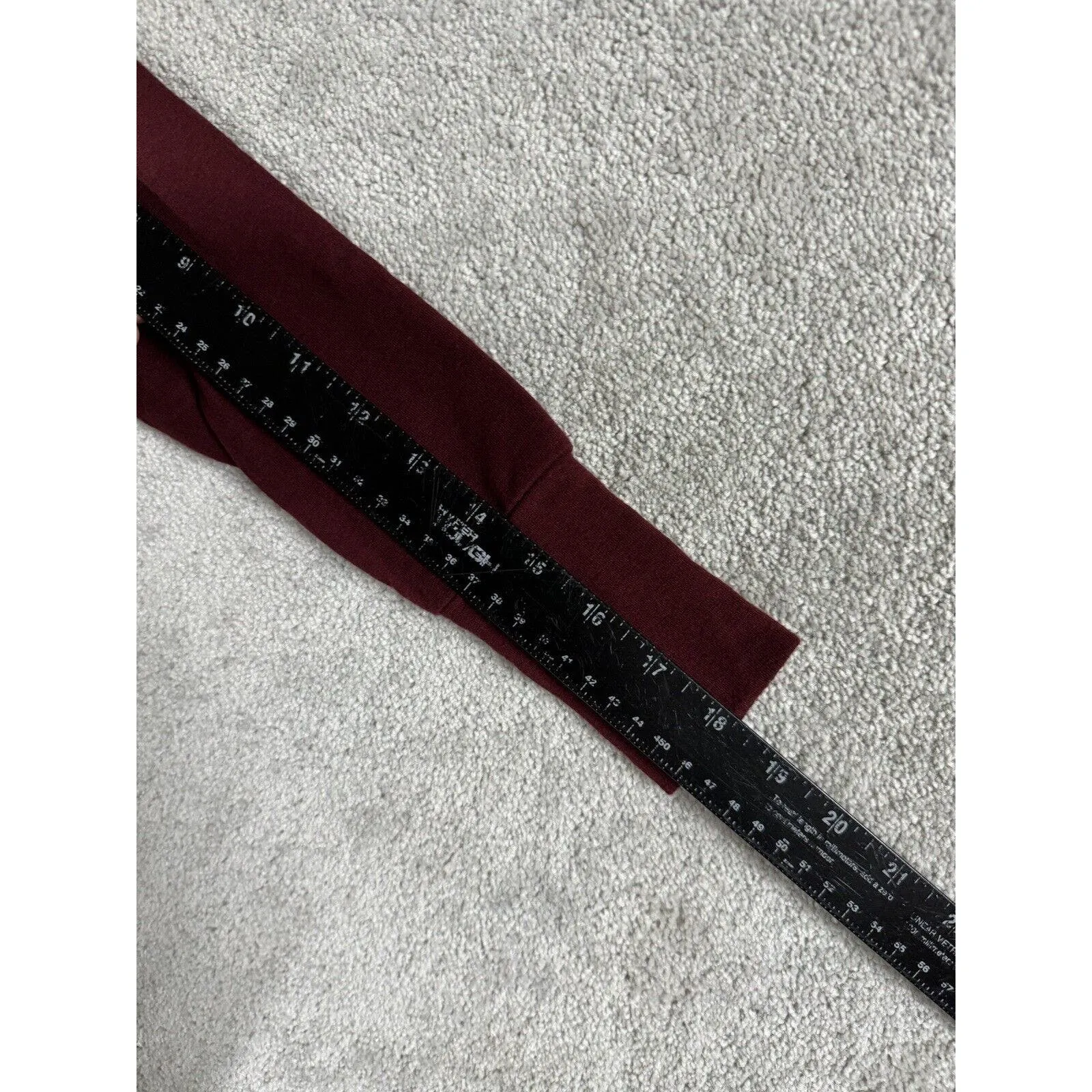 Lou And Grey Women's‎ Size XXS Signaturesoft Henley Long Sleeve Maroon Sweater - Image 7