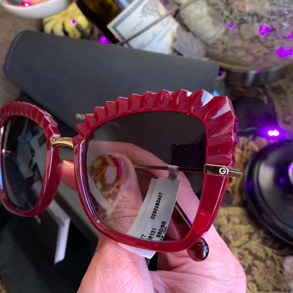 Authentic DOLCE & GABBANA 60mm butterfly acetate/metal Sunglasses - Image 9