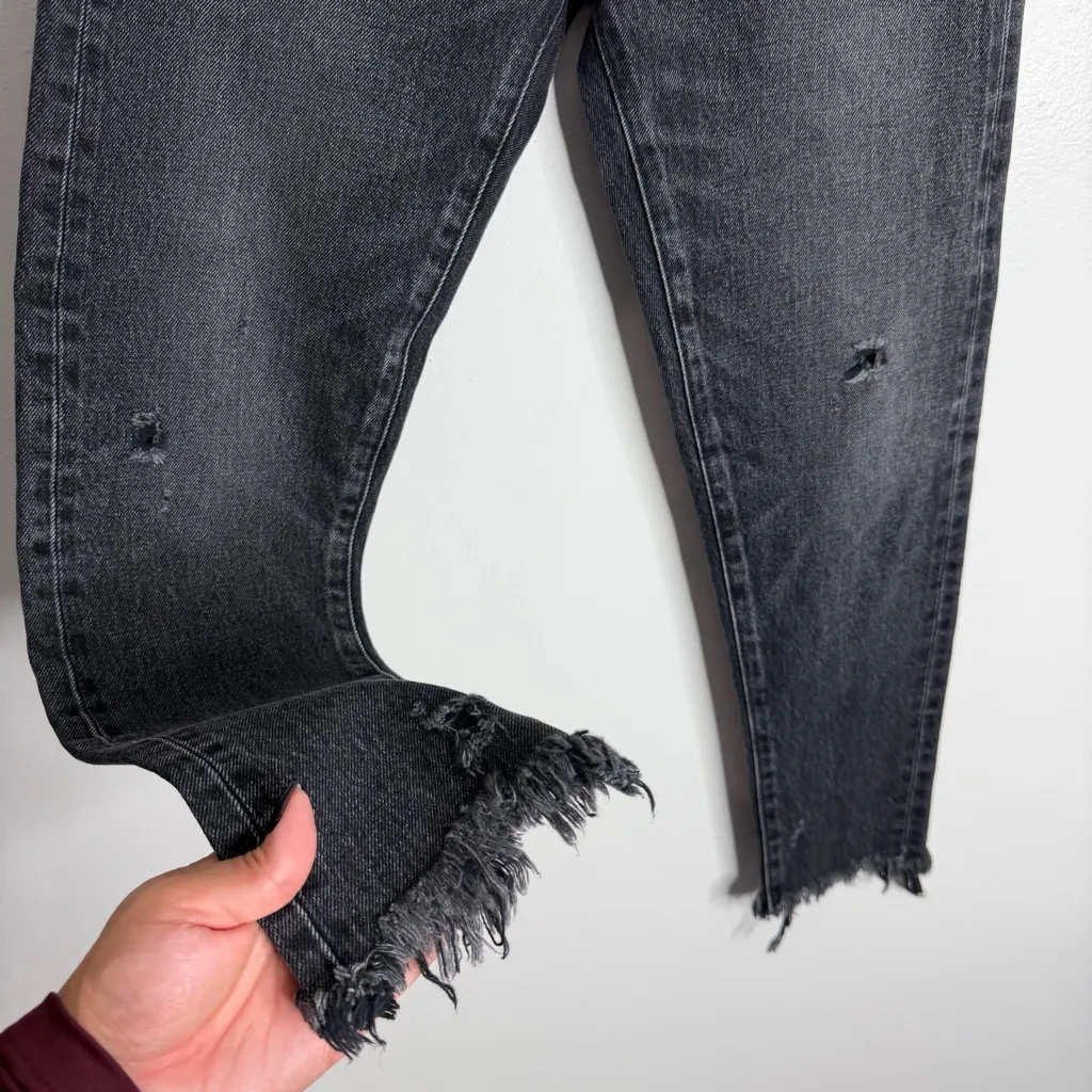 NWOT Moussy Vintage Diana Skinny Distressed Designer Jean‎ Washed Black Size 25 - Image 7