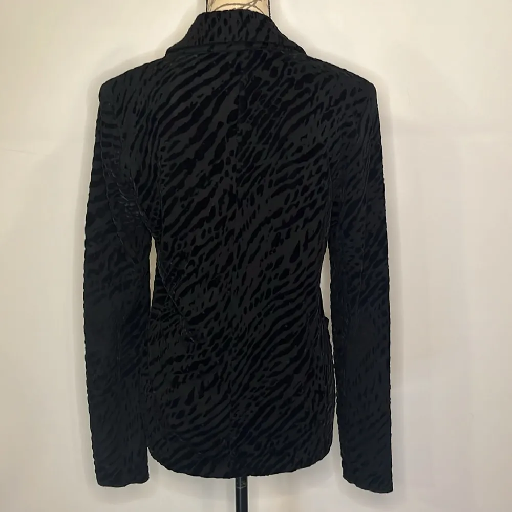 Majestic Filatures Soft Touch burnout blazer jacket one button L - Image 2