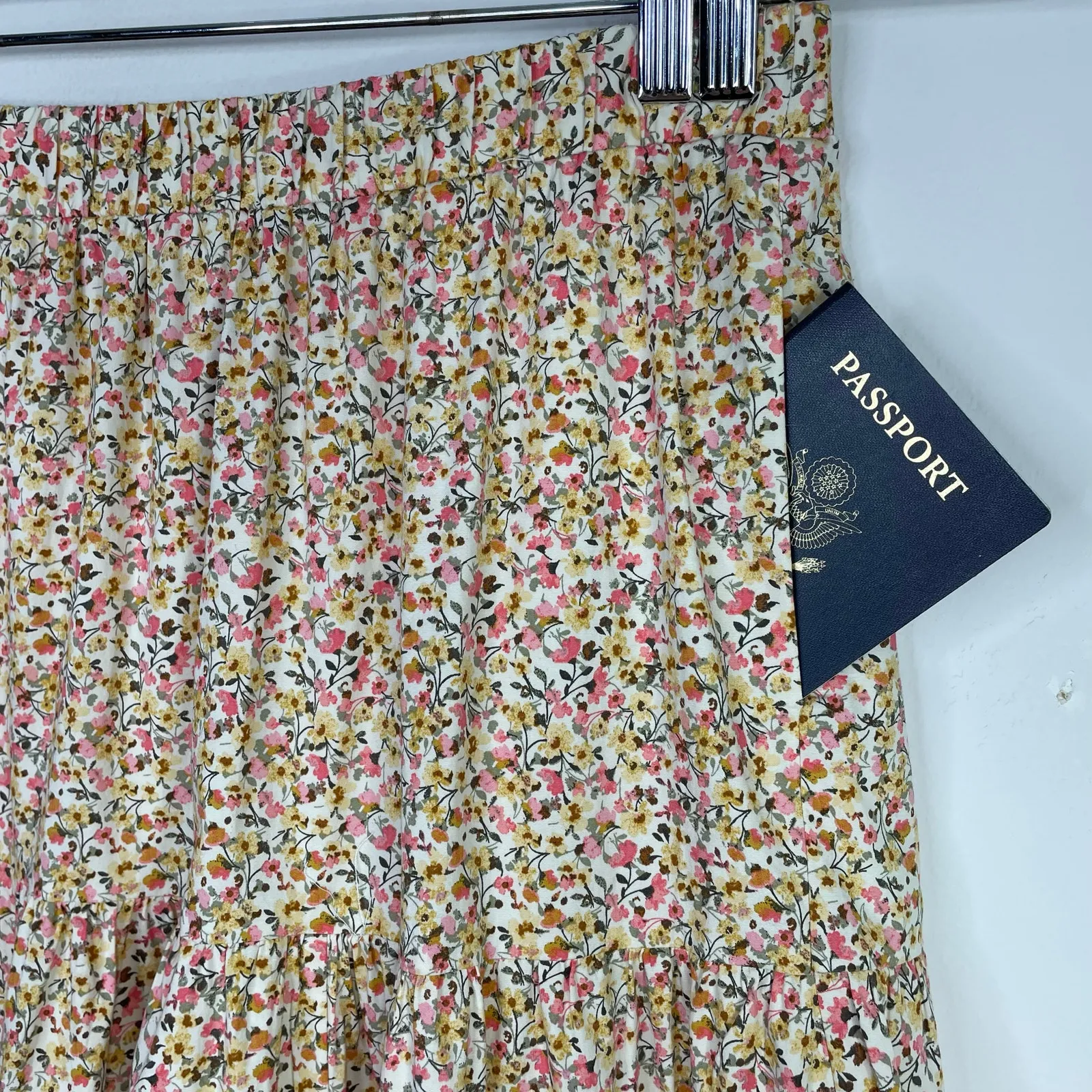 Lane Bryant Tiered Floral Long Maxi Skirt Front Slit Boho Western Plus 18 20 New - Image 4