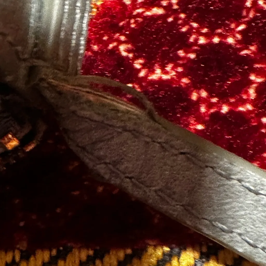 Vintage Hobo crossbody leather purse in light teal/sage Green - Image 4