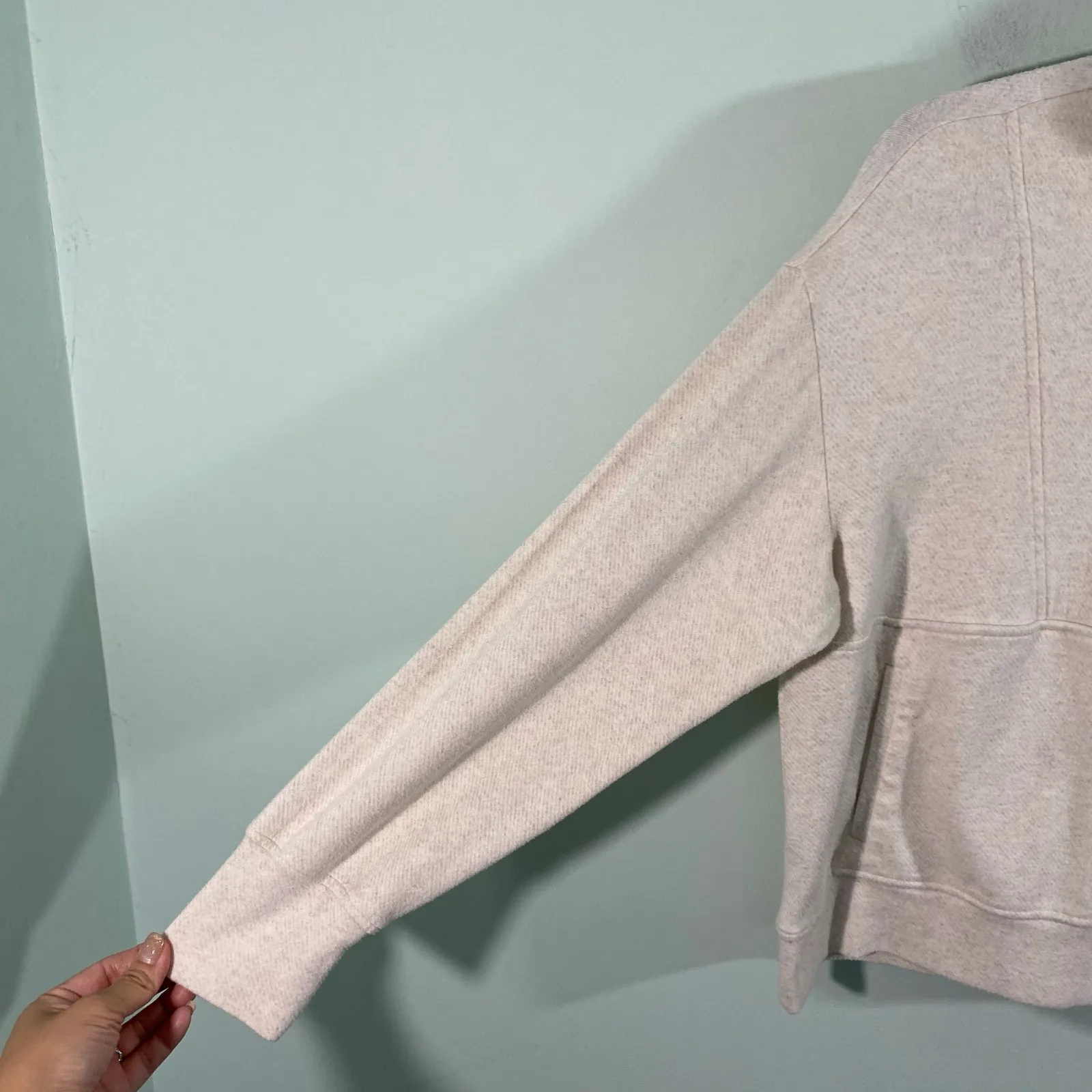 Faherty Women Cream Quarter Zip NBA All Star Weekend 2024 Pullover Size S - Image 4