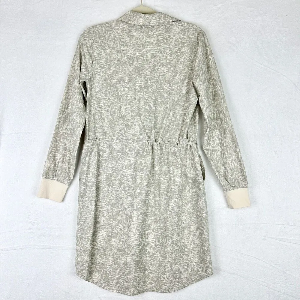 Zuma Printed Shirtdress Viper Grey Size XS Athletic Athleisure Travel - Image 6