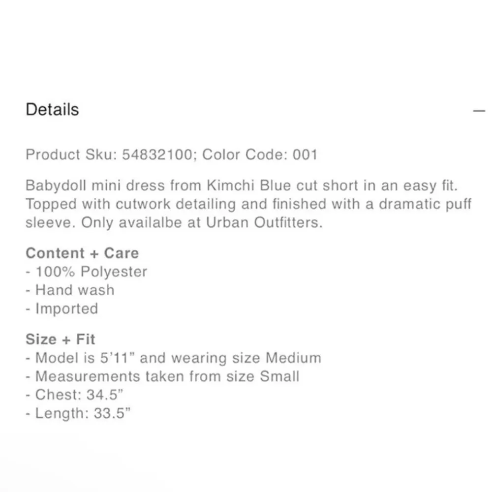 NWT Urban Outfitters Kimchi Blue Moe Dot Babydoll Dress - Image 11