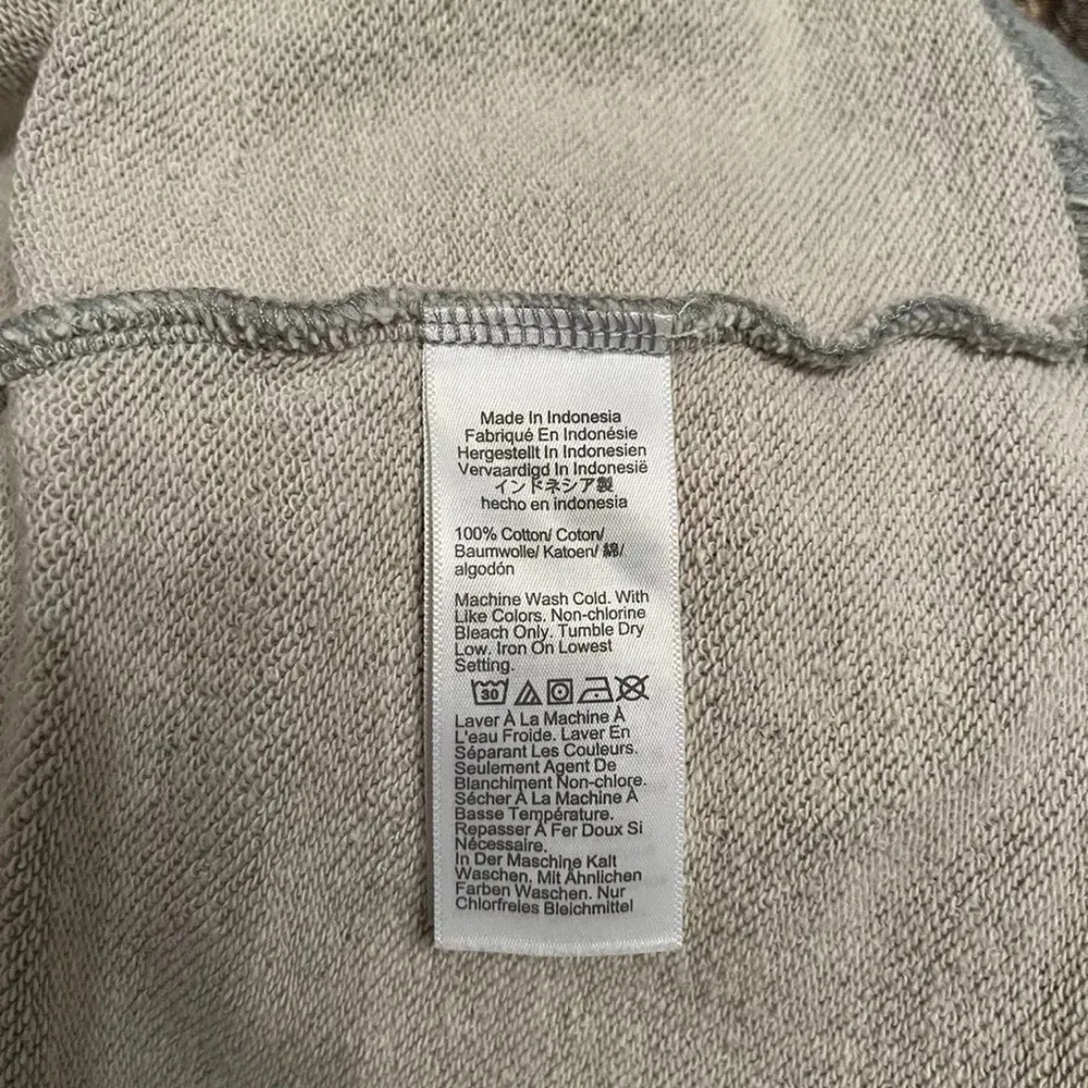 J. Crew Women’s Original Cotton Terry Puff Sleeve Sweatshirt Grey Dress Size XXS - Image 5