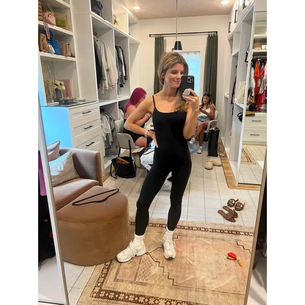 BEYOND YOGA Uplevel Space Dye Midi Jumpsuit in Darkest Night Size X-Small - Image 9