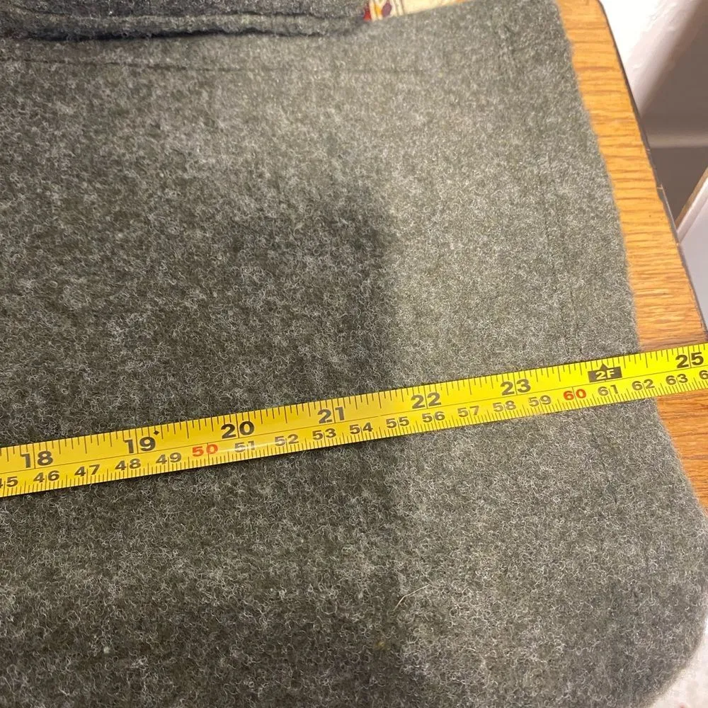 Soft Green mock neck sweater with pearl mesh neck detail size large - Image 5