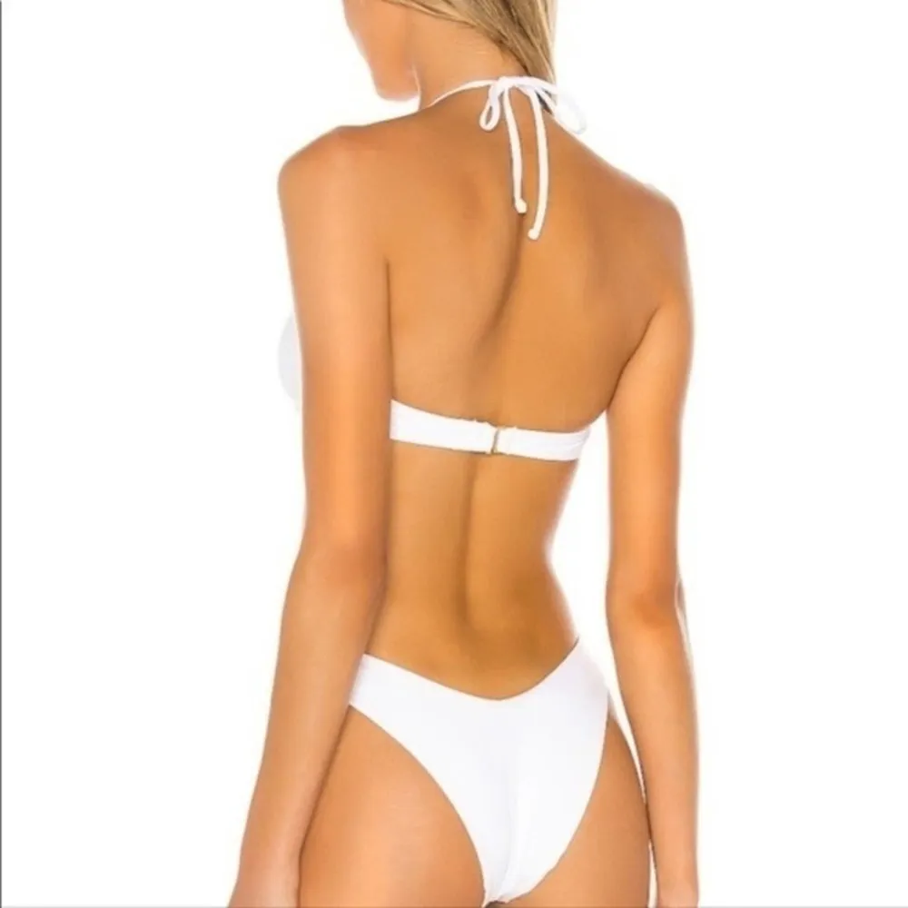 L*Space Hot Tropics Bikini Top in White Large NWT - Image 4