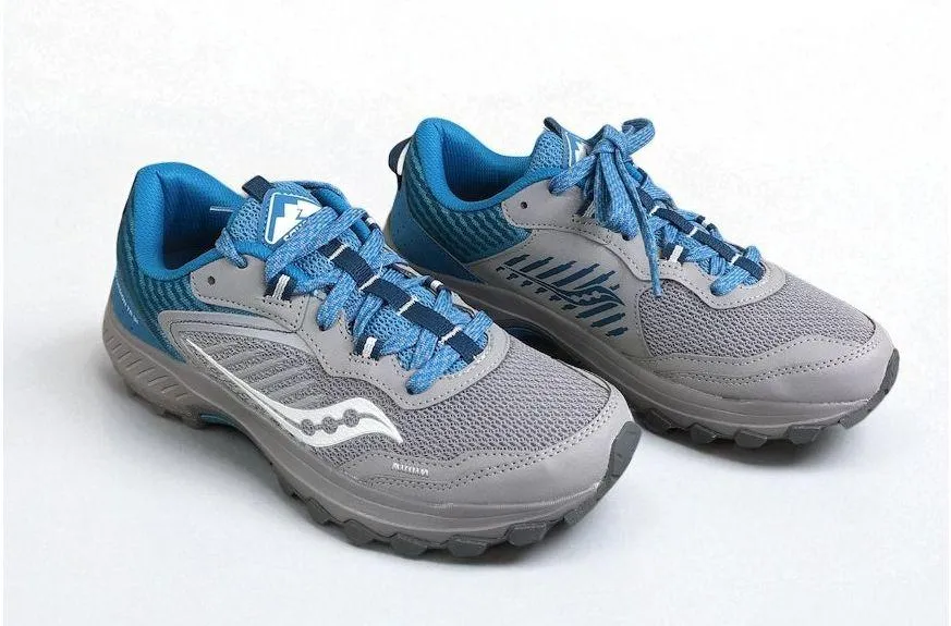 SAUCONY Excursion TR15 Trail Running Shoes W's 8 Alloy/Topaz Athletic Travel NWB - Image 3