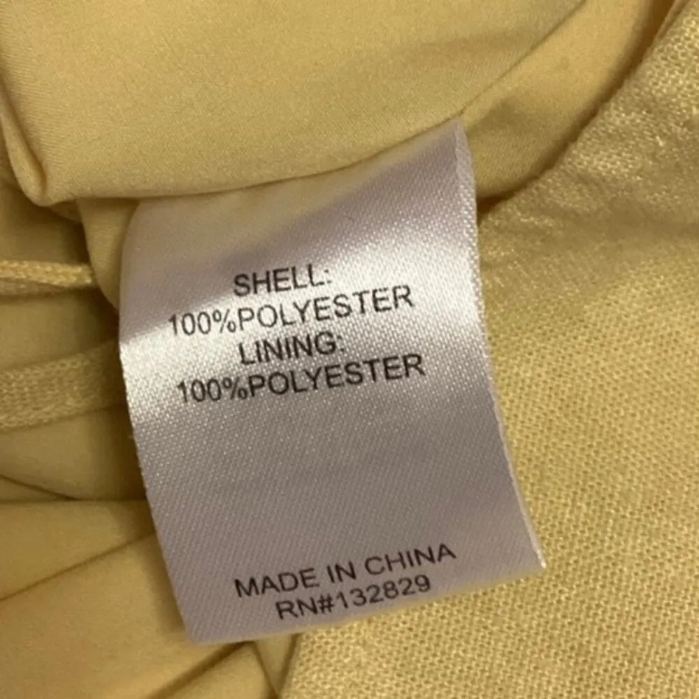 Revolve x Superdown Lilo Yellow Halter Button Up Open Back Mini Bodycon Dress S - Image 9