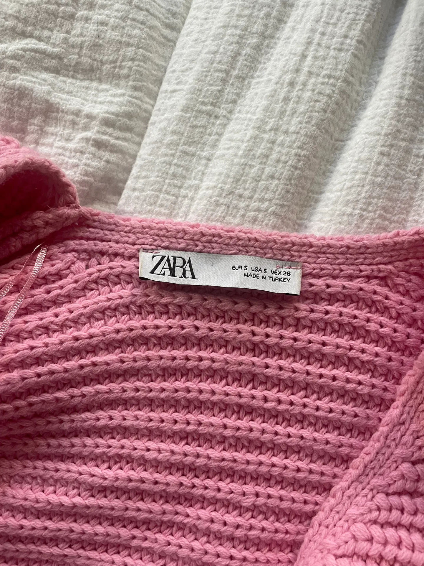 ZARA Pink  Wrap Sweater - Image 4