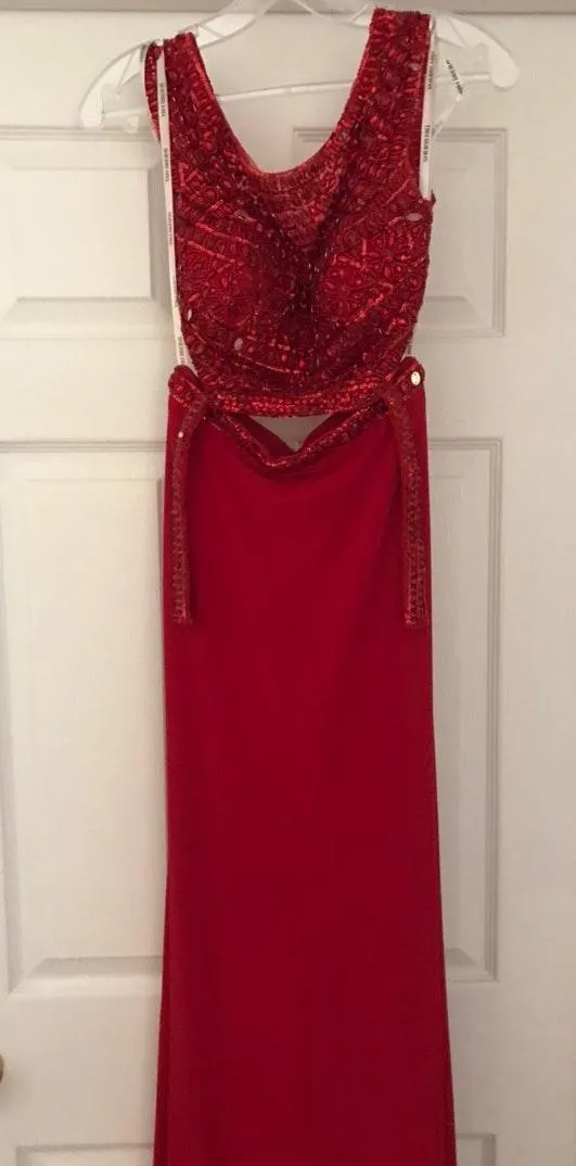 Red Prom Dress Formal Dress Long - Image 2