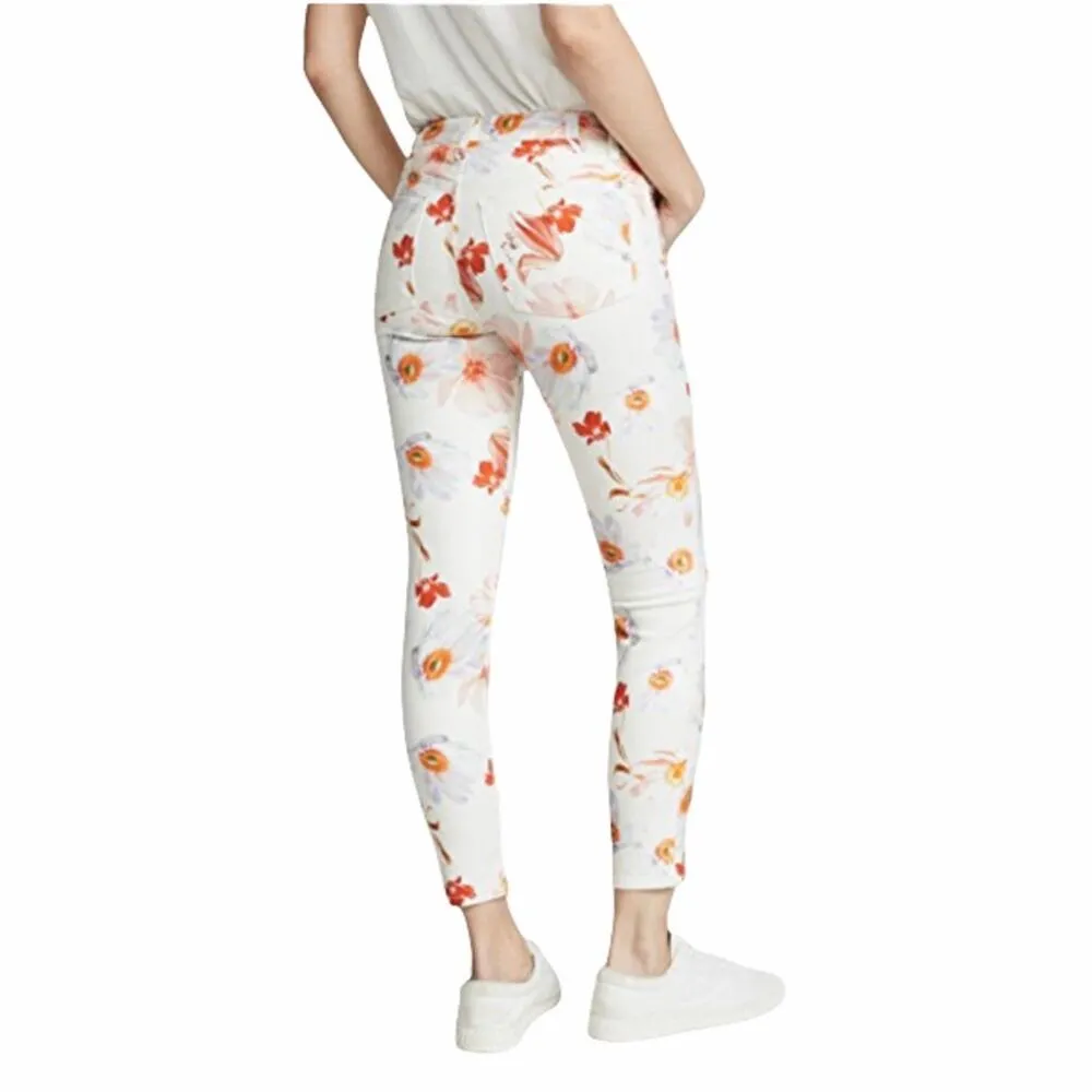 7 For All Mankind Women’s The Ankle Skinny Jeans In Bow Blossoms Sz 25 NEW $199 - Image 2