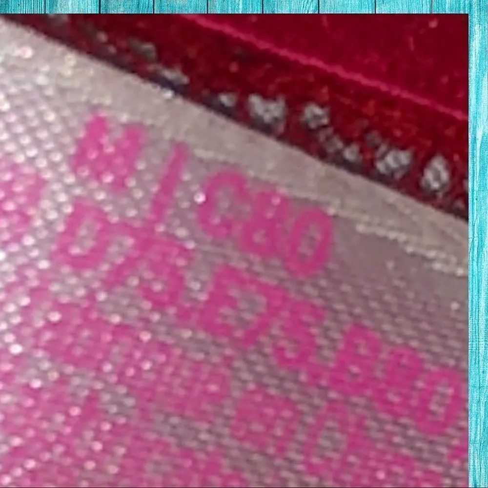 Pink brand red floral design bra w/ push up - Image 7