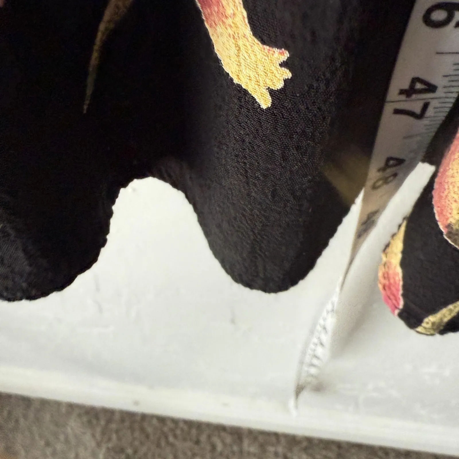 Vintage Carol Anderson Dress Womens Small Floral Maxi Tank Made USA 90s Cottage Black Size 4 - Image 8