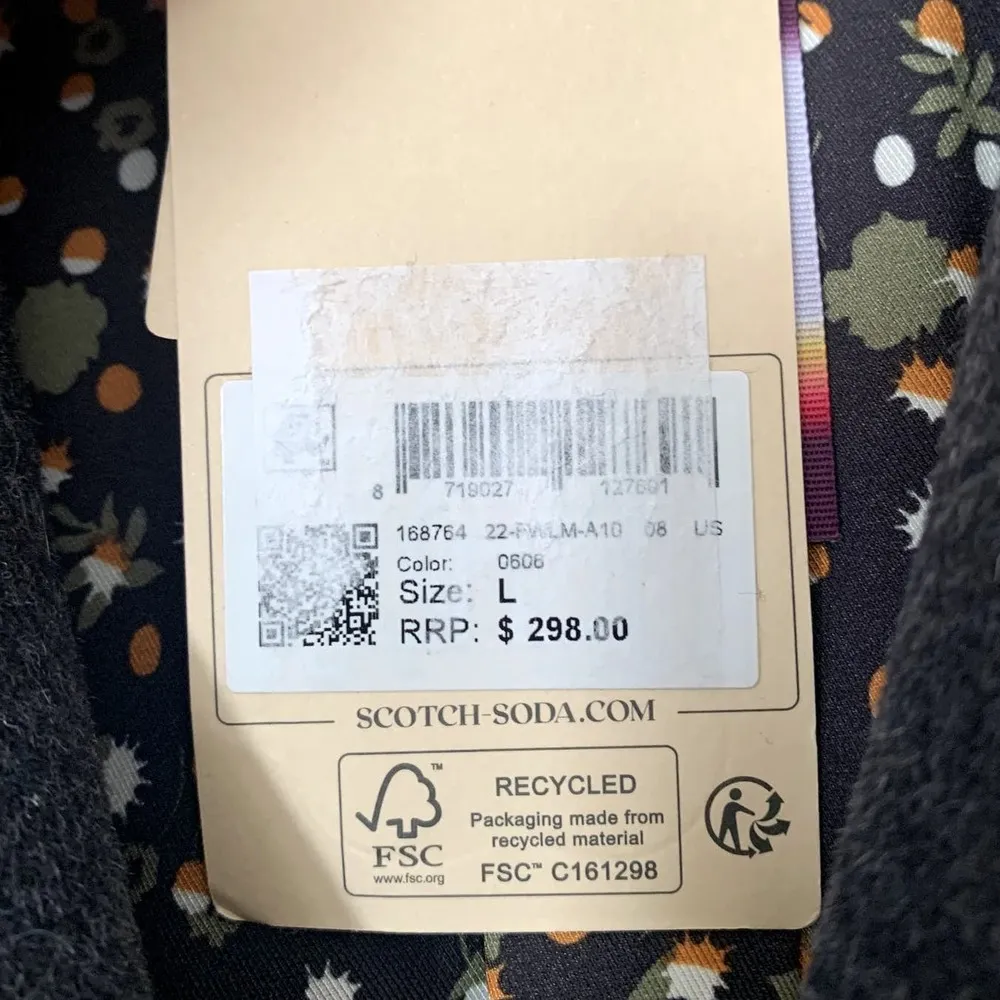 NWT Scotch & Soda Tailored Single-breasted Wool Blend Coat in Dark Gray - Image 15