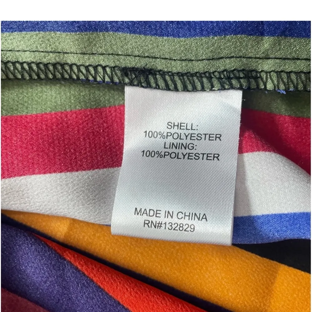 SUPERDOWN Revolve Ella Multicolor Stripe Maxi Dress XXS - Image 8