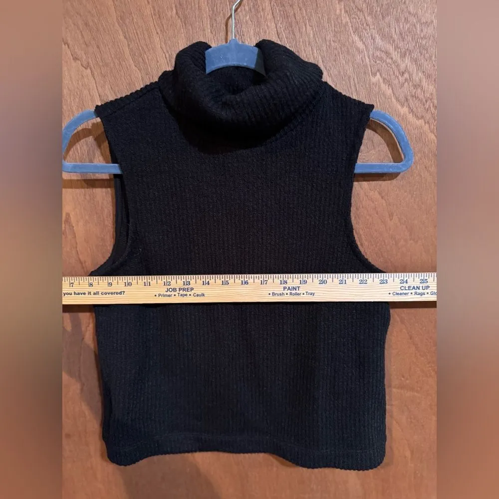 NWT‎ Vero Moda Black sleeveless Turtleneck Sweater Size XS - Image 6