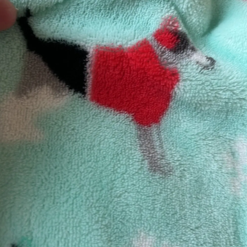 Plush Cozy Pajamas One piece Zip Up Hooded Puppy Dogs Christmas Womens - Image 3