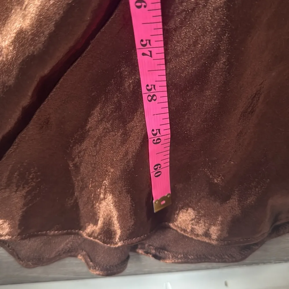 NEW ASOS DESIGN scoop back bias cut satin maxi dress in chocolate 10 - Image 12