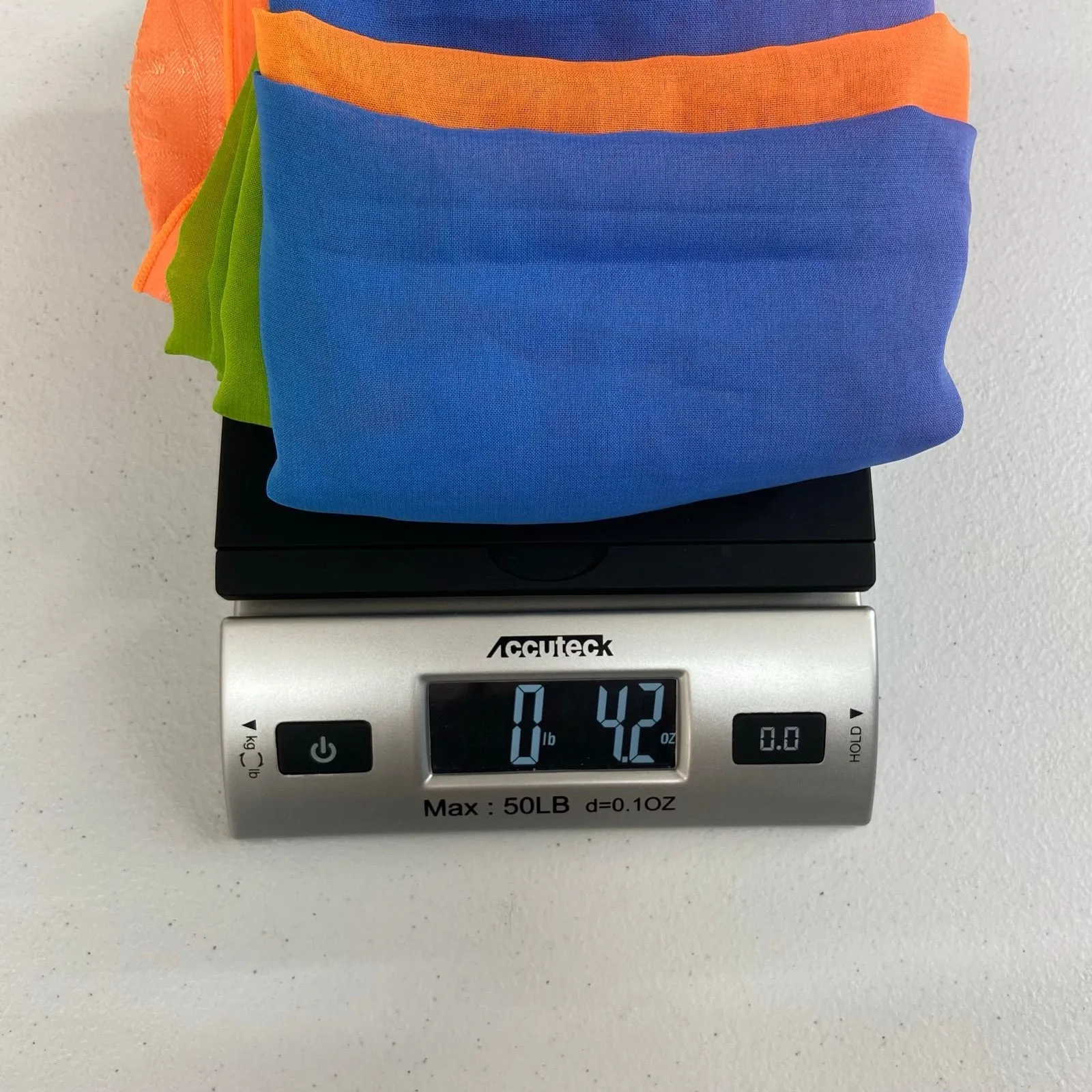 Adult rainbow sheer lightweight ombre tassel fringe fashion scarf wrap accessory - Image 6