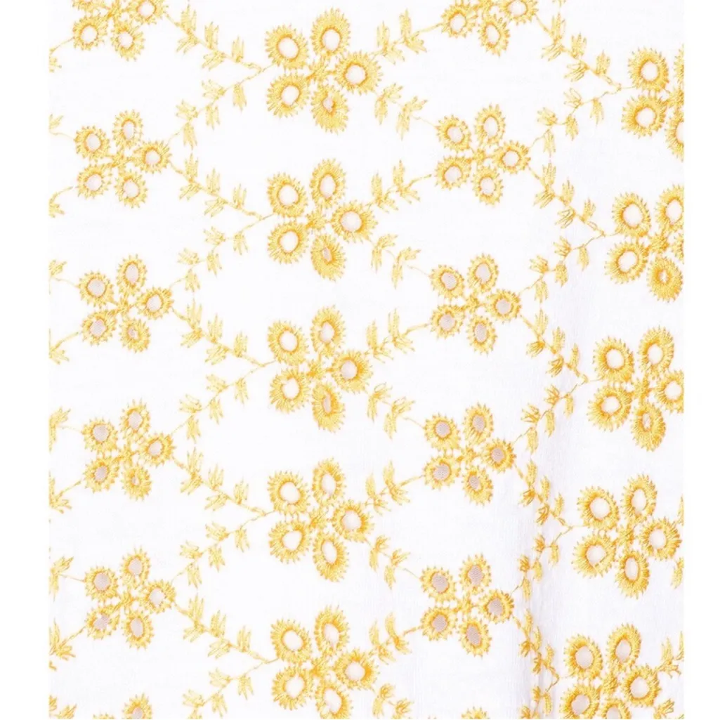 LPA Revolve Yellow and White Off Shoulder Women’s Sun midi Dress Size Large - Image 4