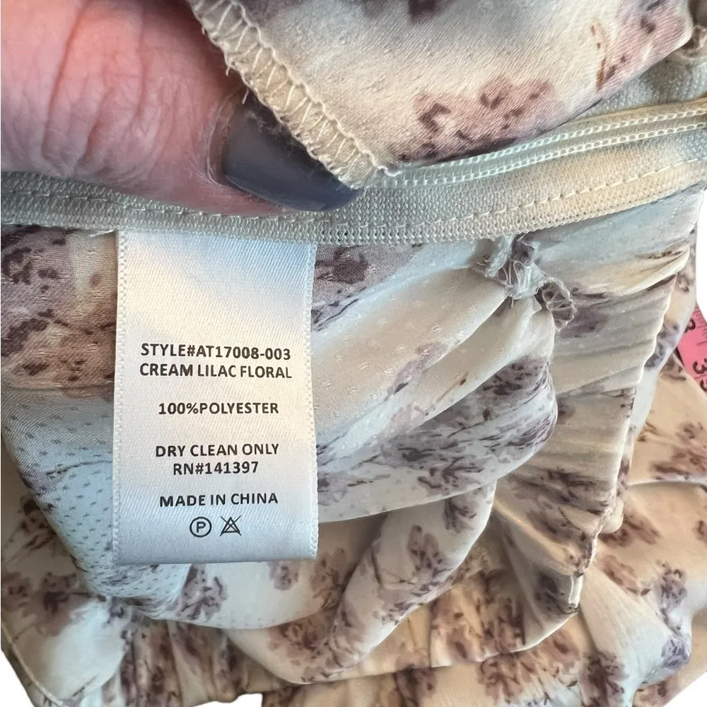 Astr The Label - NWT Long Sleeve Floral Crop Side Zip Blouse Sz L - Image 10