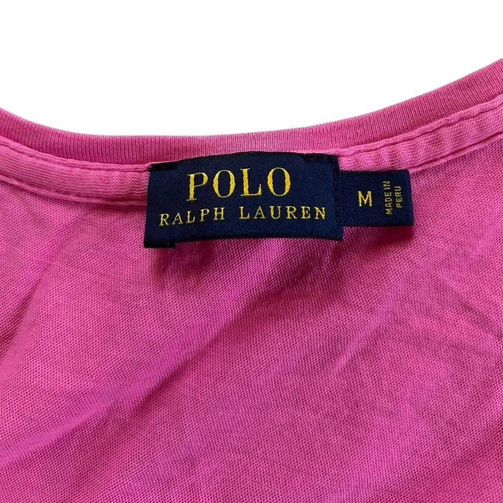 Polo Ralph Lauren “broke in” Lightweight Breathable Cotton Pink Relaxed Top M - Image 4