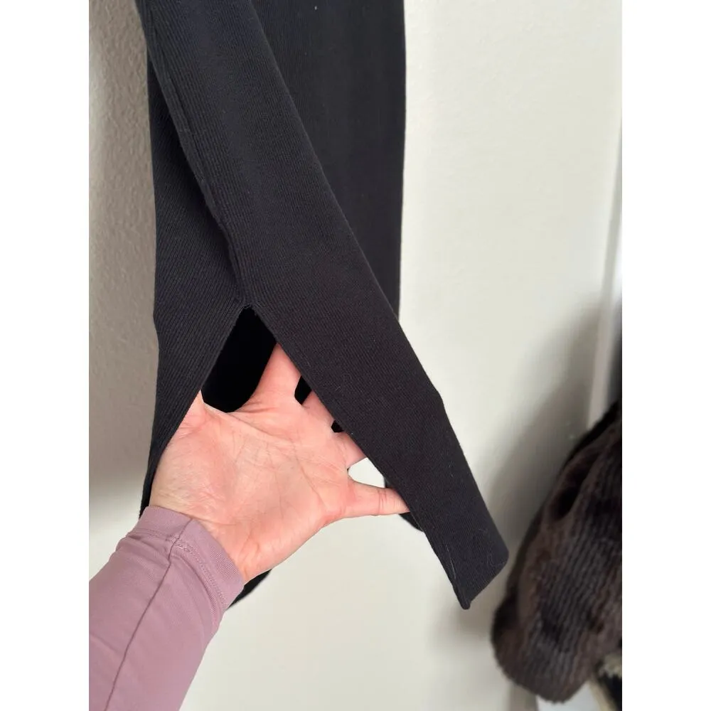 BB Dakota Small Sips Tee Body-con Mini Dress Cap Sleeve Black Ribbed - Image 7