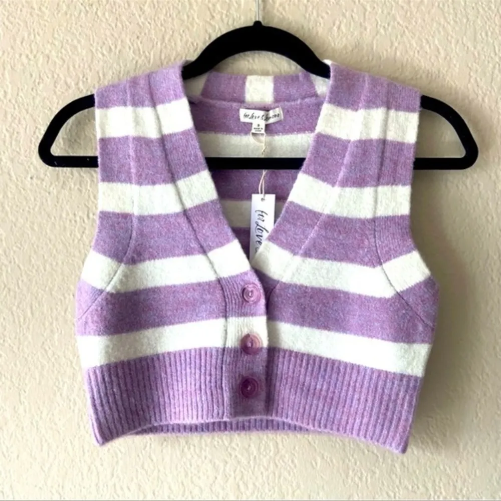 Maud Sweater Vest Crop Top Fuzzy Discontinued RARE MSRP $95 - Image 17