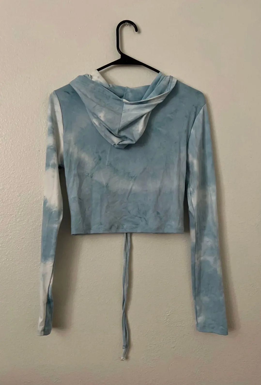 Rue 21 Blue & White Tie Dye Pullover Hoodie - Image 2