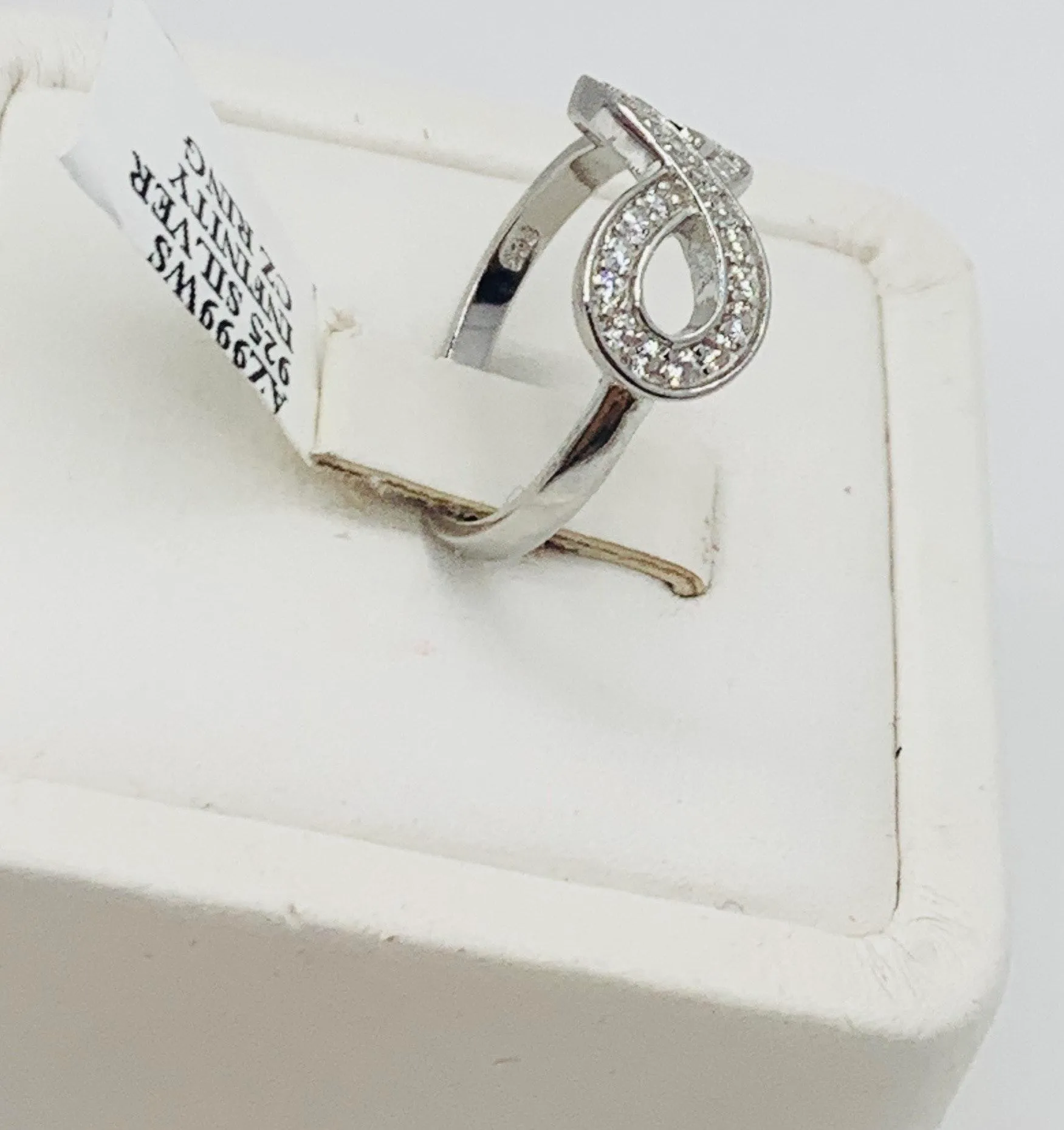 925 sterling silver ring Infinity ring Size 7 - Image 3