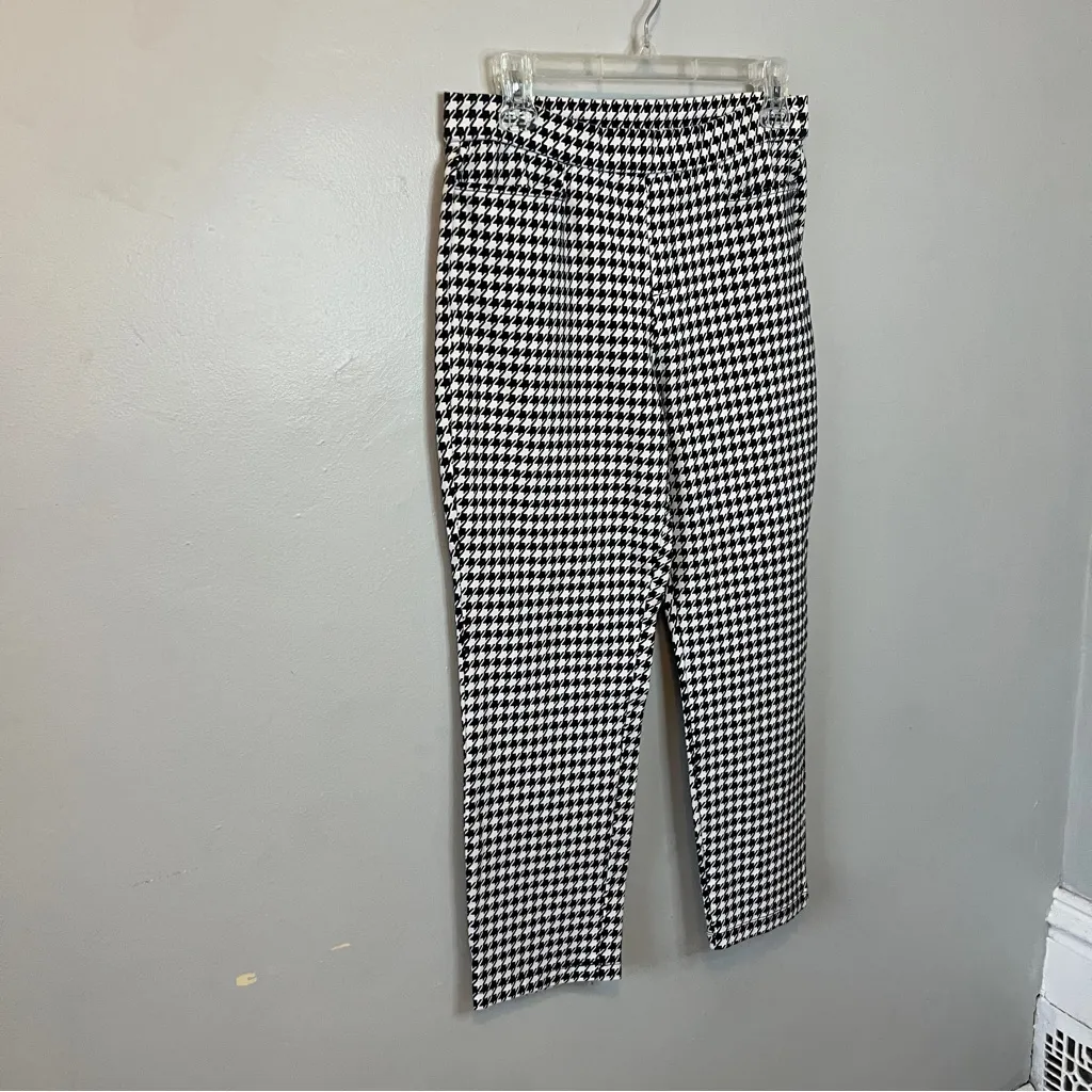 Houndstooth Black and White Women's Pants - Image 3