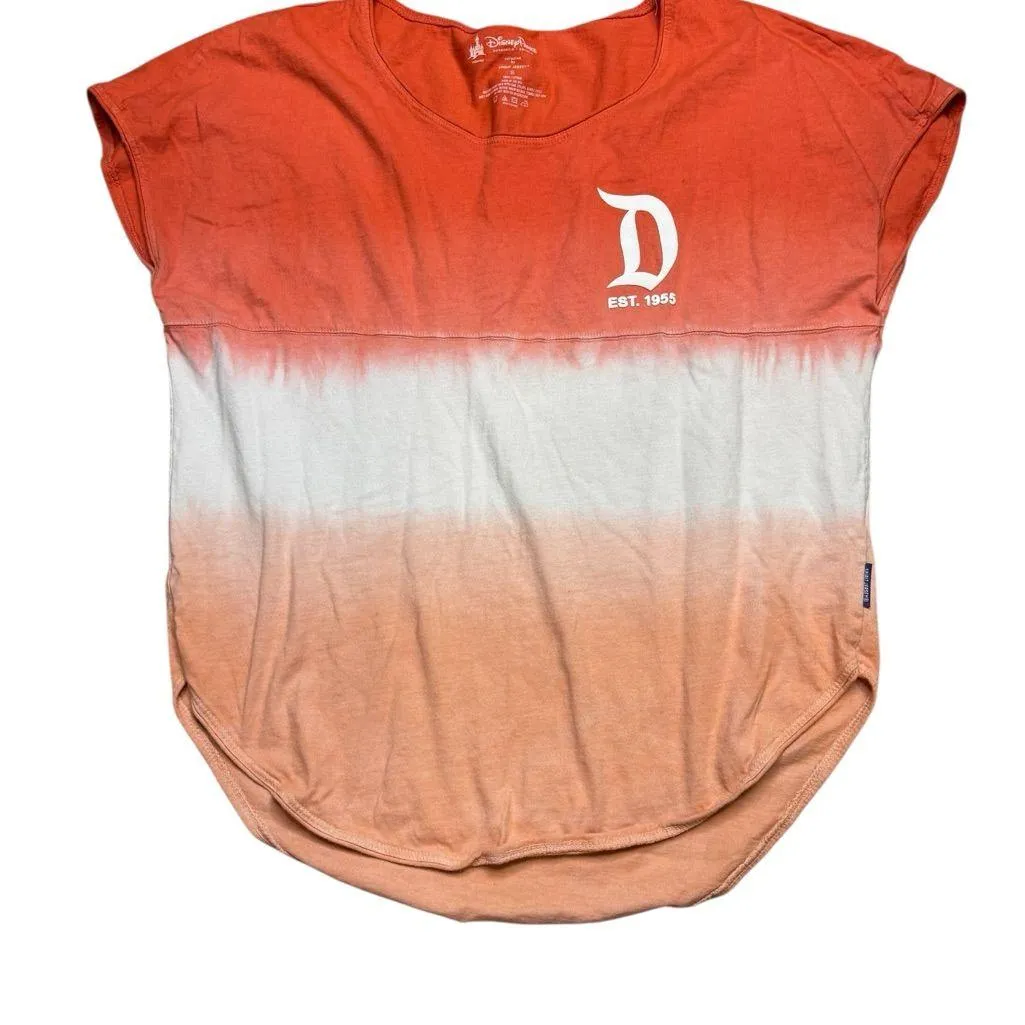 Women Disneyland Spirit Jersey T-shirt Ombré Tiedye Disney Parks Small - Image 3