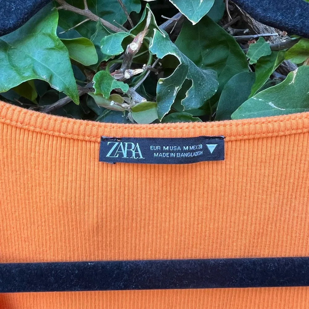 Orange Front Sinched Crop Top - Image 4