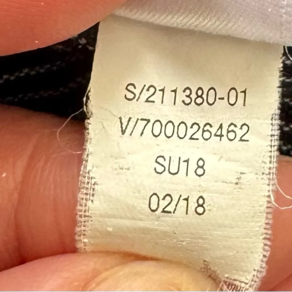 Athleta Bali 100% linen navy blue striped pulll on drawstring pants, size 10 - Image 17