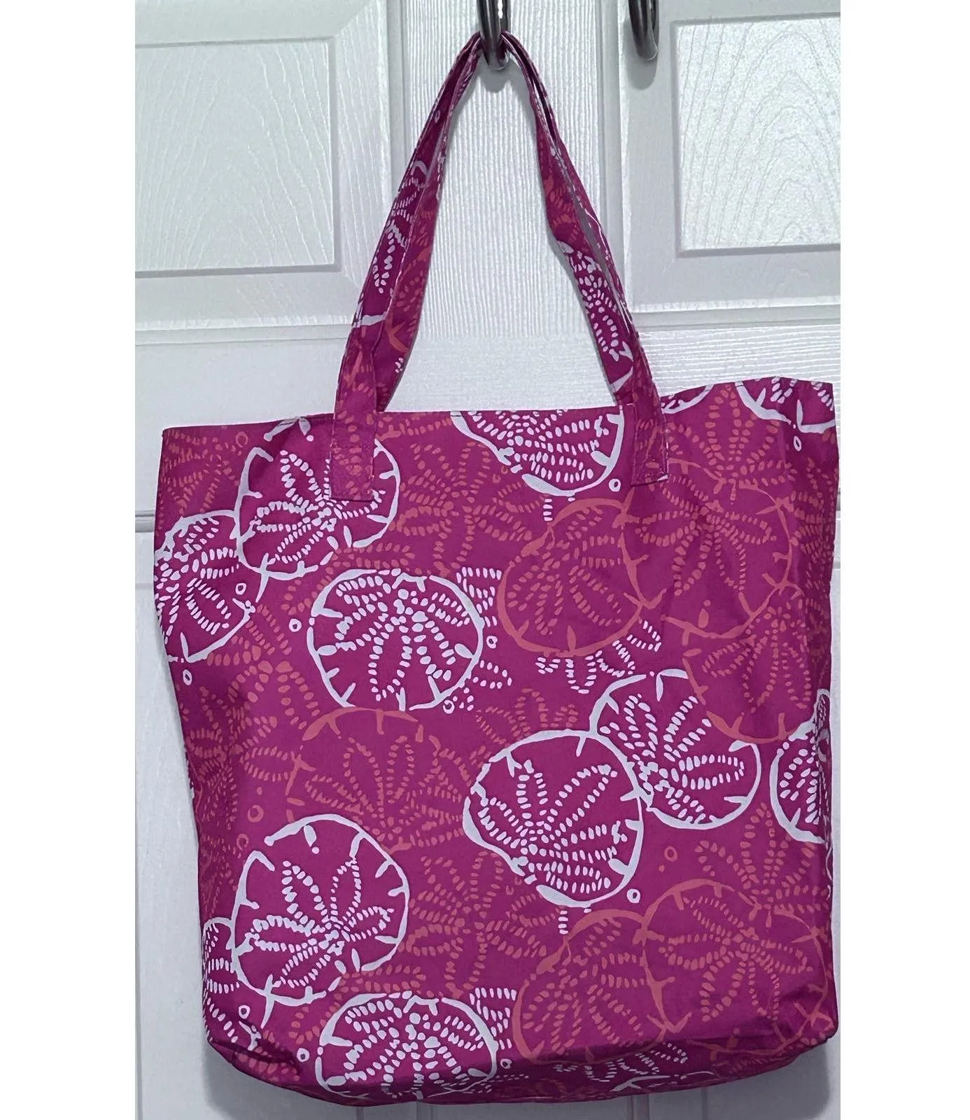 Lilly‎ Pulitzer For Estee Lauder Summer Beach Bag/Tote Pink Orange 14" x 16" - Image 2