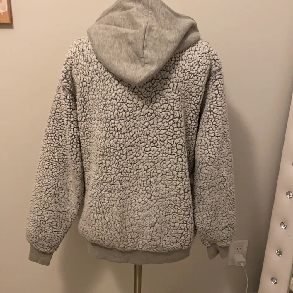 Urban Outfitters Brea Fleece Hooded Zip Up Jacket - Image 4