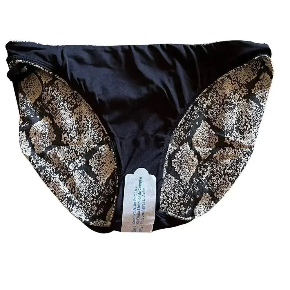 Andie Swim The Riviera
Bikini Bottom Print Mid Rise Skinny Belt Neutral S #1449 - Image 5