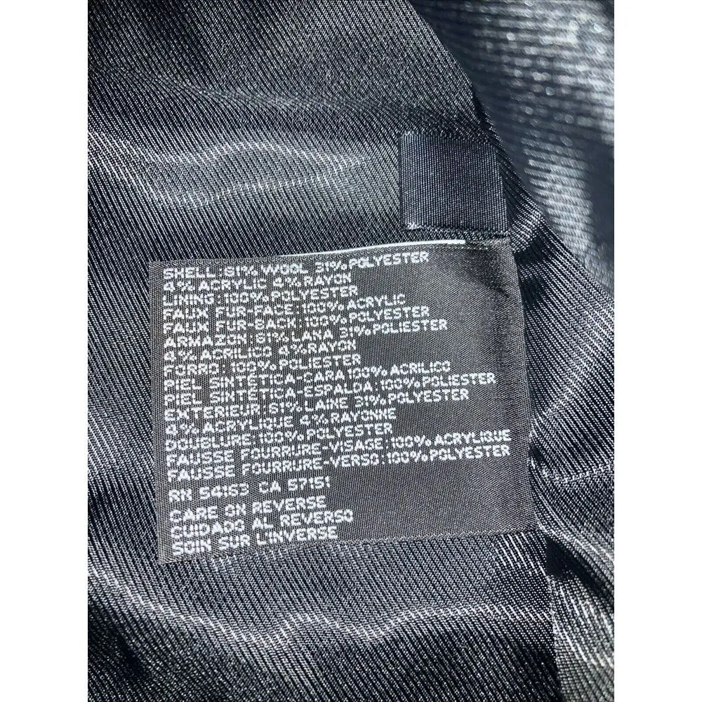 Ellen Tracy NEW Full Length Wool-blend Coat Faux Fur Collar & Cuffs Size 14 BNWT - Image 6