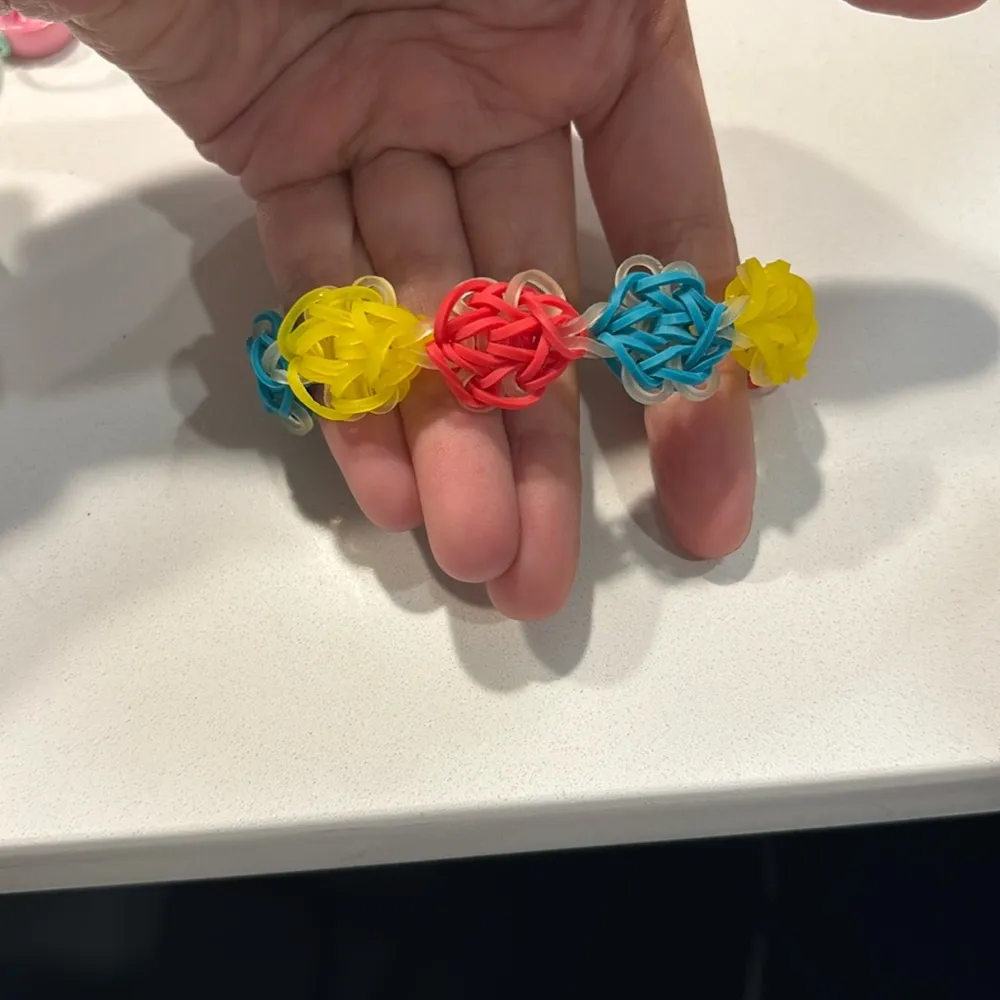 Rainbow loom 💜  handcrafted Bracelets - Image 2