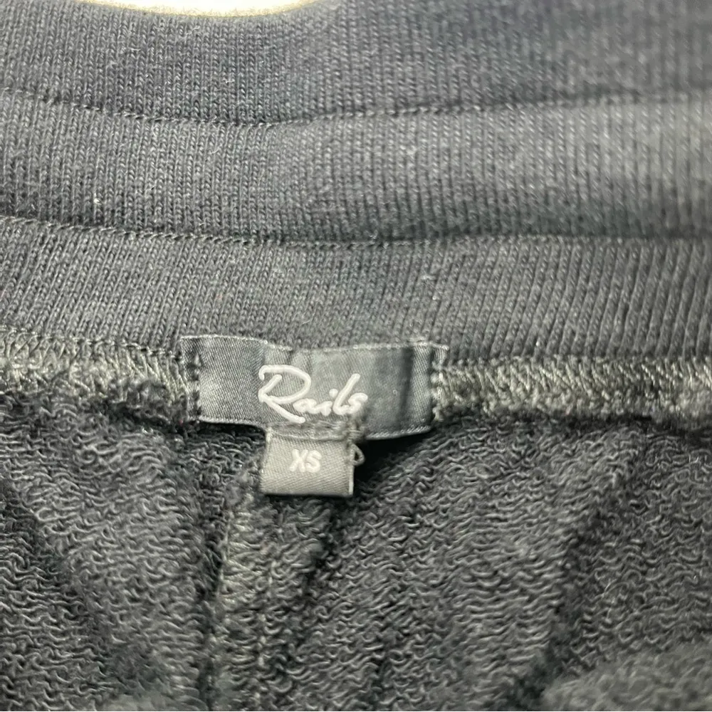 Rails Oakland Black Flocked Cobra Sweatpant Jogger Women Size XS Pull-On Pockets - Image 3