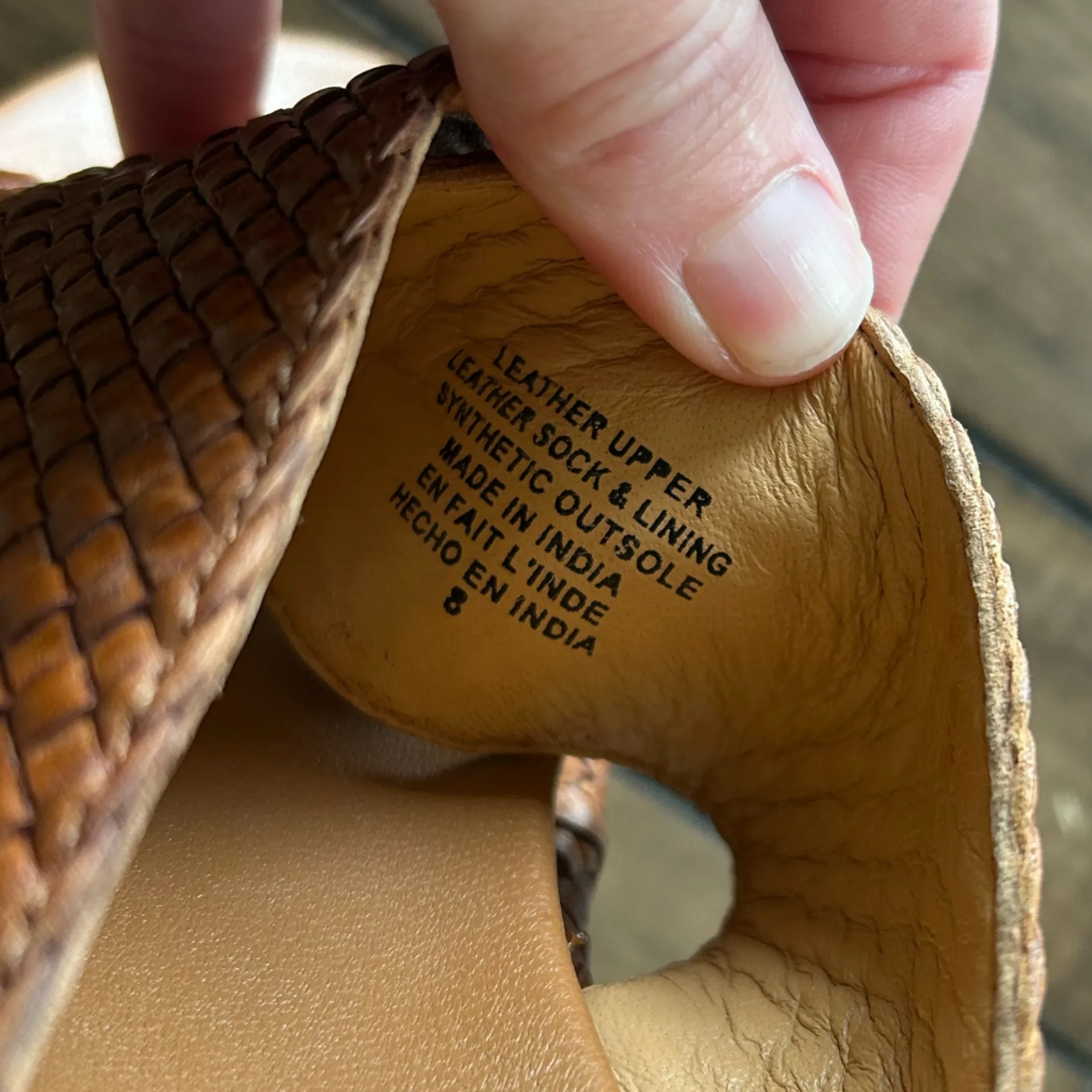 Seychelles Los Angeles Key West Brown Woven Leather Sandals 8 - Image 12