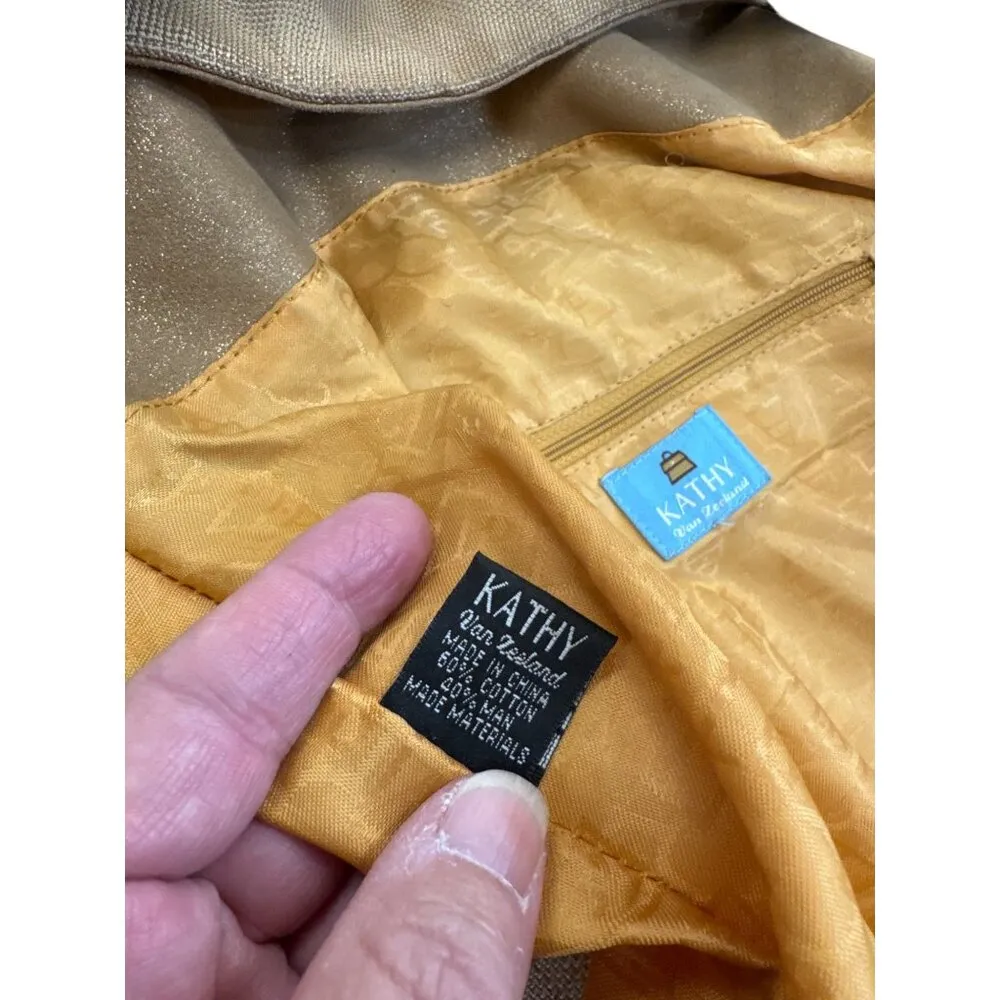 Kathy Van Zeeland Womens Gold Retro jeweled  Hobo Handbag SKU 7811 - Image 12