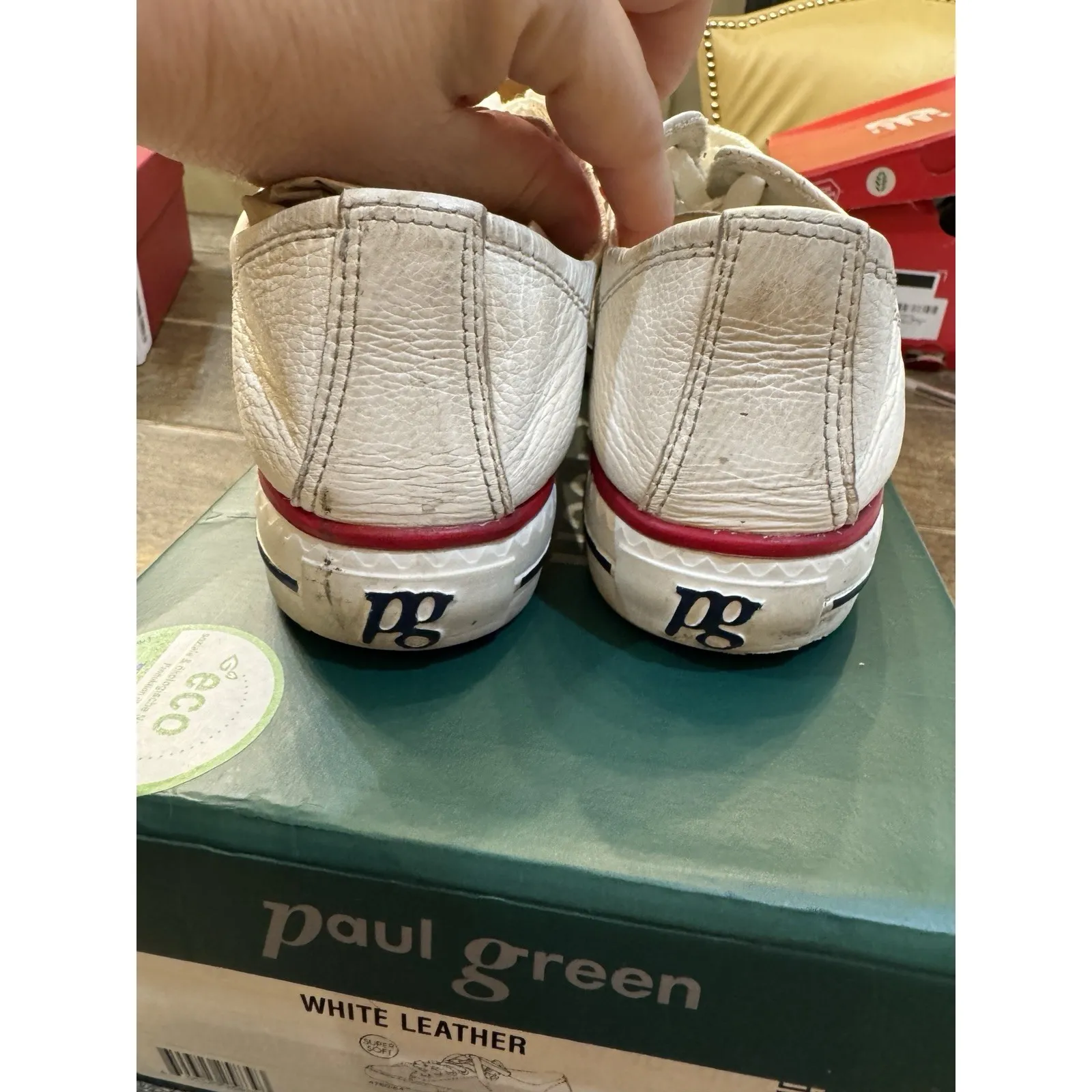 Paul Green Carly Low Top Sneaker Leather Lace Up Shoes Womens Size‎ 5.UK / 8 US - Image 4