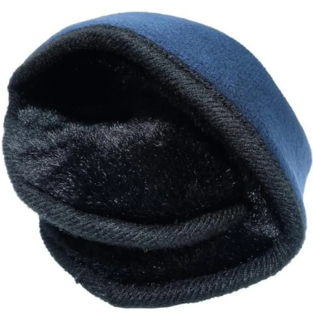 Black & Blue Fleece Ear Warmers - Image 2