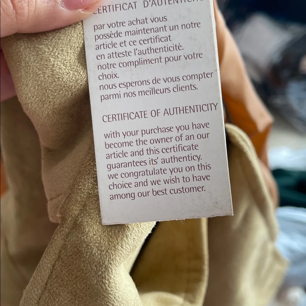 NWT Vintage Armani Collezini Women's Tan Suede Blazer Size M - Image 9