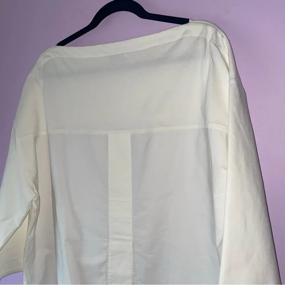 COS  Size S Oversized White Blouse Tunic Top - Image 7